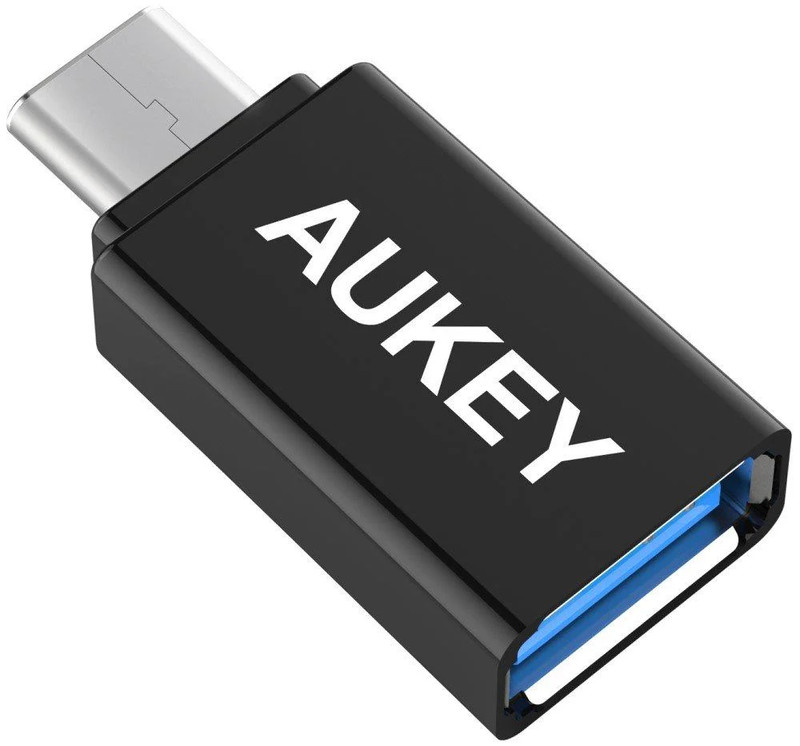 AUKEY A1 USB-C to USB 3.0 Female Adapter - Black - محول